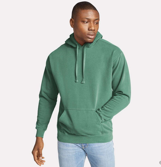 Garment-Dyed Hooded Sweatshirt